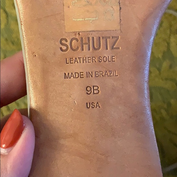 Schutz Suede Lace Up Flats - Picture 4 of 9